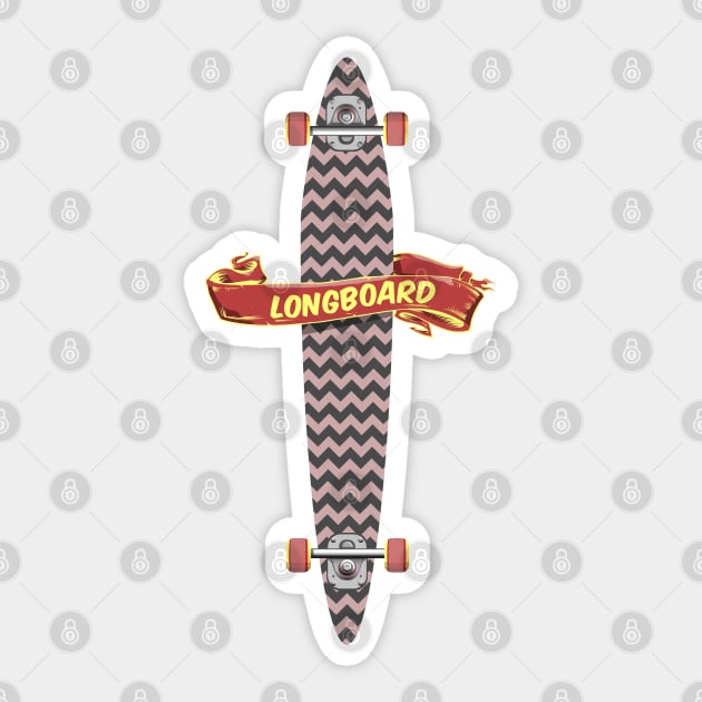 Longboard Sticker by mailboxdisco